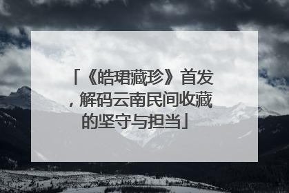 《皓珺藏珍》首发，解码云南民间收藏的坚守与担当