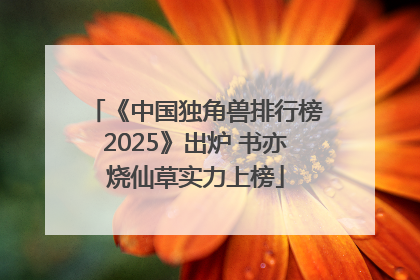 《中国独角兽排行榜2025》出炉 书亦烧仙草实力上榜