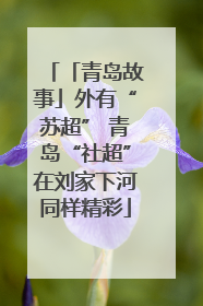 「青岛故事」外有“苏超” 青岛“社超”在刘家下河同样精彩
