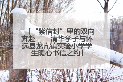 “紫信封”里的双向奔赴——清华学子与怀远县龙亢镇实验小学学生暖心书信之约