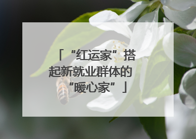 “红运家”搭起新就业群体的“暖心家”