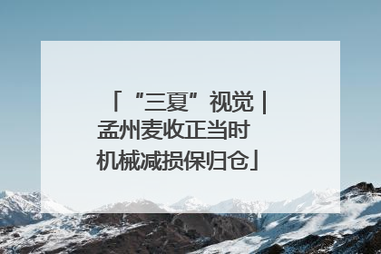 “三夏”视觉｜孟州麦收正当时 机械减损保归仓