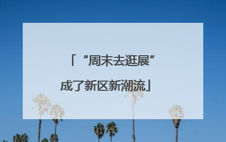 “周末去逛展”成了新区新潮流