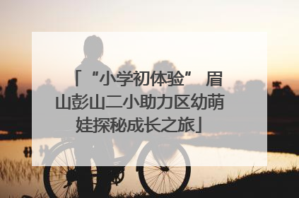 “小学初体验” 眉山彭山二小助力区幼萌娃探秘成长之旅