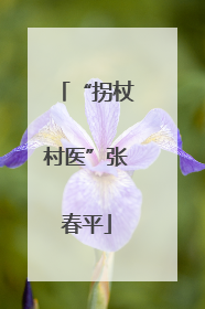 “拐杖村医”张春平