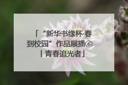 “新华书缘杯·春到校园”作品展播⑥丨青春追光者