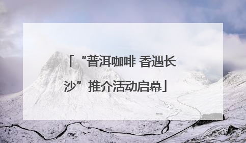 “普洱咖啡 香遇长沙”推介活动启幕