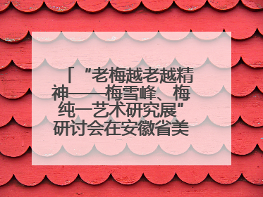 “老梅越老越精神——梅雪峰、梅纯一艺术研究展”研讨会在安徽省美术馆召开