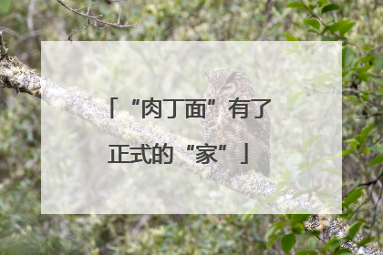 “肉丁面”有了正式的“家”