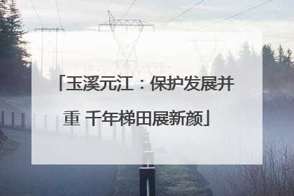 玉溪元江：保护发展并重 千年梯田展新颜
