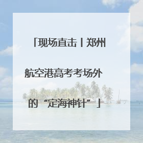 现场直击丨郑州航空港高考考场外的“定海神针”