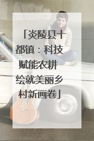 炎陵县十都镇：科技赋能农耕 绘就美丽乡村新画卷