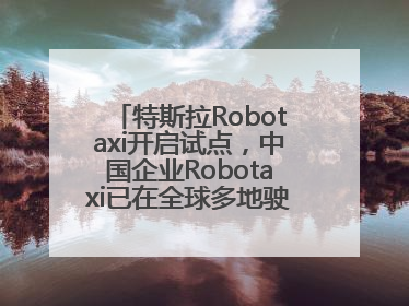 特斯拉Robotaxi开启试点，中国企业Robotaxi已在全球多地驶入日常生活
