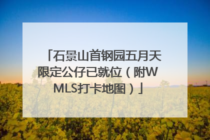 石景山首钢园五月天限定公仔已就位（附WMLS打卡地图）