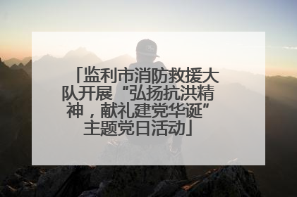 监利市消防救援大队开展“弘扬抗洪精神，献礼建党华诞”主题党日活动
