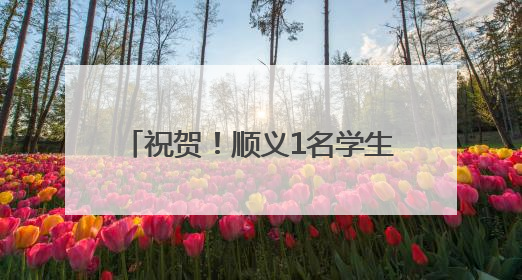 祝贺！顺义1名学生获评2025年首都“新时代好少年”