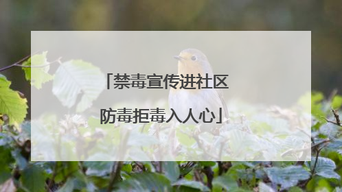 禁毒宣传进社区 防毒拒毒入人心