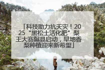 科技助力抗天灾！2025“黑松土活化肥”梨王大赛隰县启动，旱地香梨种植迎来新希望