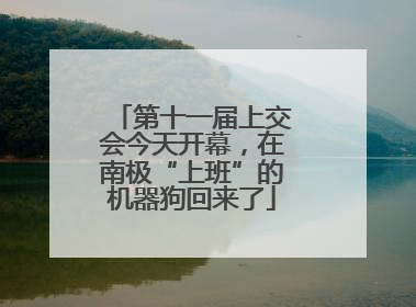 第十一届上交会今天开幕，在南极“上班”的机器狗回来了