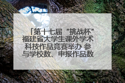 第十七届“挑战杯”福建省大学生课外学术科技作品竞赛举办 参与学校数、申报作品数创历史新高