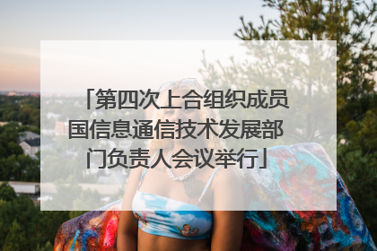 第四次上合组织成员国信息通信技术发展部门负责人会议举行