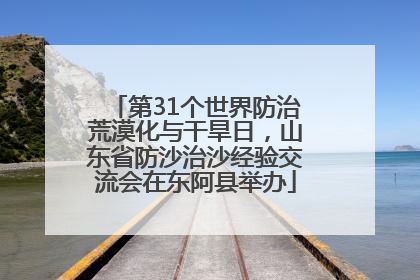 第31个世界防治荒漠化与干旱日，山东省防沙治沙经验交流会在东阿县举办