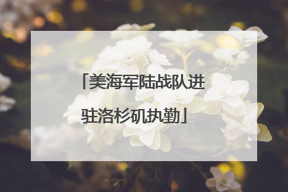 美海军陆战队进驻洛杉矶执勤