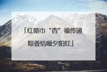 红领巾“杏”福传递 粽香情暖夕阳红