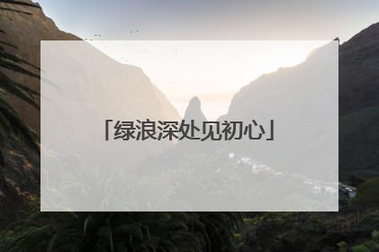 绿浪深处见初心