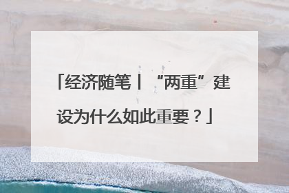 经济随笔丨“两重”建设为什么如此重要？