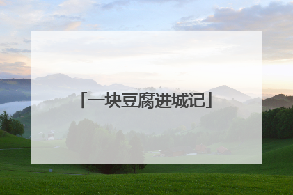 一块豆腐进城记