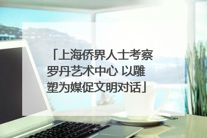上海侨界人士考察罗丹艺术中心 以雕塑为媒促文明对话