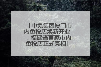 中免集团厦门市内免税店焕新开业，福建省首家市内免税店正式亮相
