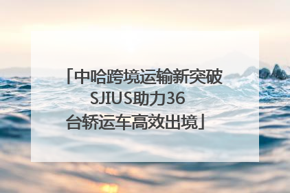 中哈跨境运输新突破 SJIUS助力36台轿运车高效出境