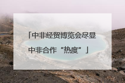 中非经贸博览会尽显中非合作“热度”