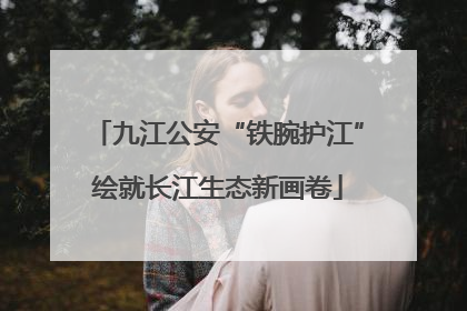九江公安“铁腕护江”绘就长江生态新画卷