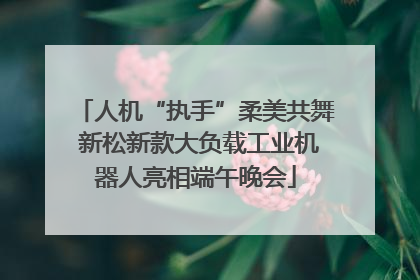 人机“执手”柔美共舞 新松新款大负载工业机器人亮相端午晚会