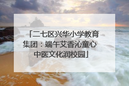 二七区兴华小学教育集团：端午艾香沁童心 中医文化润校园