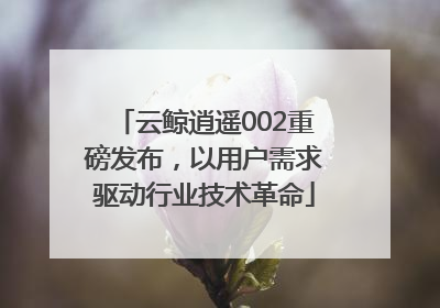 云鲸逍遥002重磅发布，以用户需求驱动行业技术革命