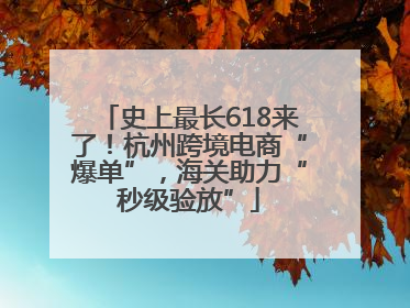 史上最长618来了！杭州跨境电商“爆单”，海关助力“秒级验放”