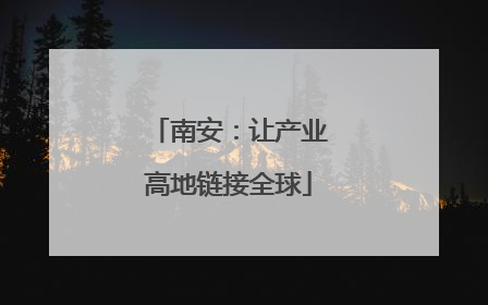 南安：让产业高地链接全球