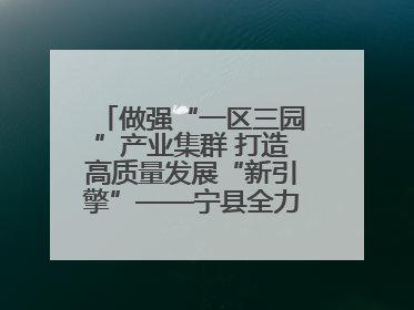 做强“一区三园”产业集群 打造高质量发展“新引擎”——宁县全力推动工业经济提质增效