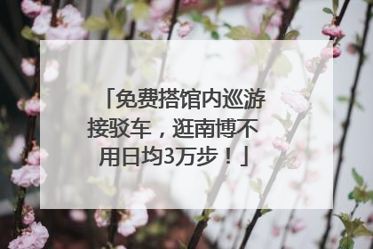 免费搭馆内巡游接驳车，逛南博不用日均3万步！