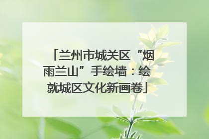 兰州市城关区“烟雨兰山”手绘墙：绘就城区文化新画卷
