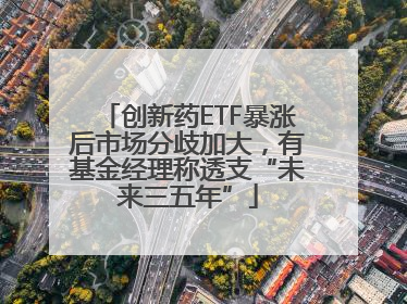 创新药ETF暴涨后市场分歧加大，有基金经理称透支“未来三五年”