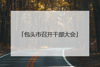 包头市召开干部大会