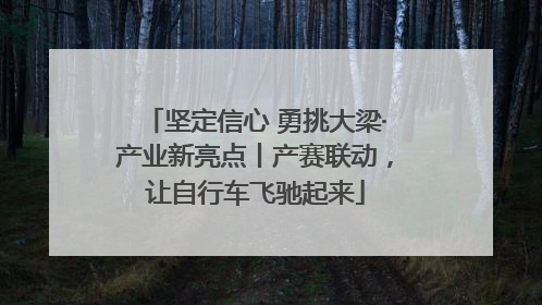 坚定信心 勇挑大梁·产业新亮点丨产赛联动，让自行车飞驰起来