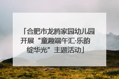 合肥市龙腾家园幼儿园开展“童趣端午汇·乐韵绽华光”主题活动