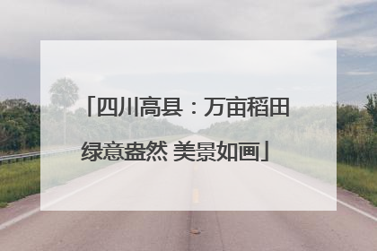 四川高县：万亩稻田绿意盎然 美景如画