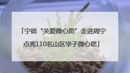 宁德“关爱微心愿”走进周宁 点亮110名山区学子微心愿